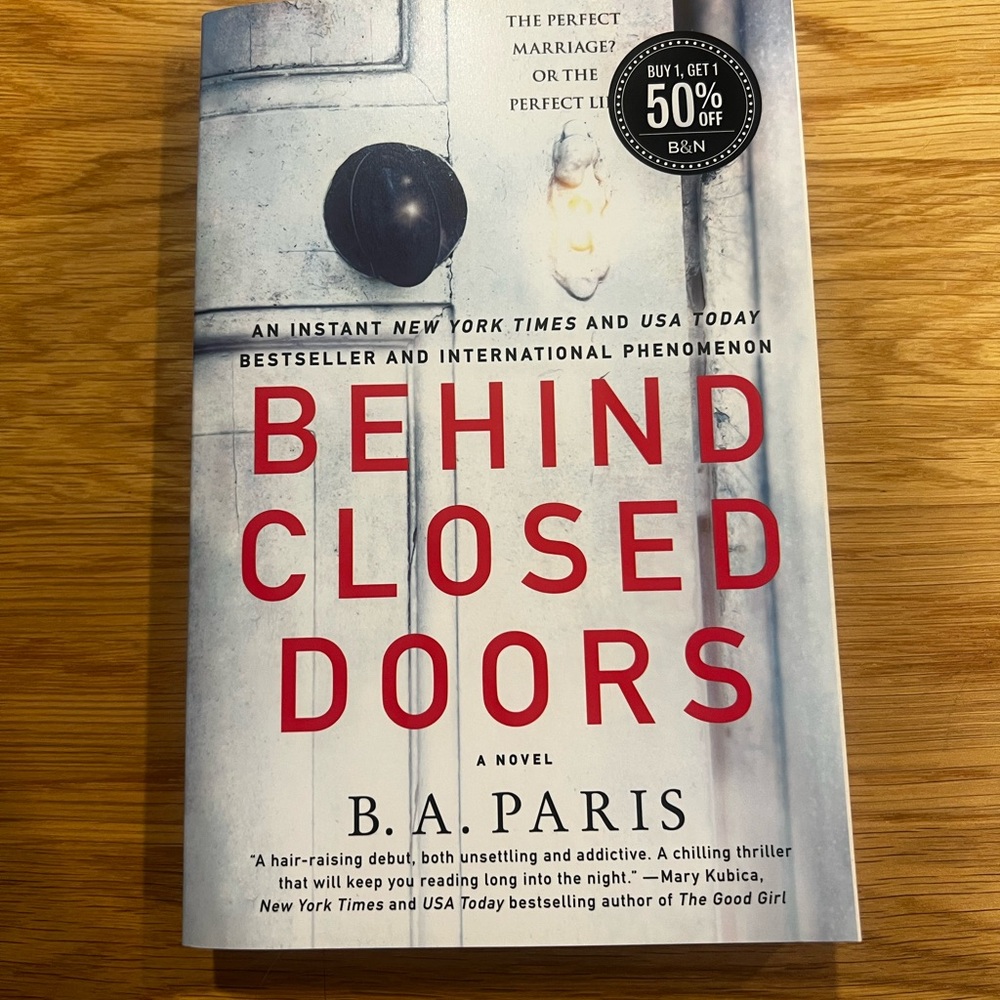 'Behind Closed Doors' Novel - White Cover